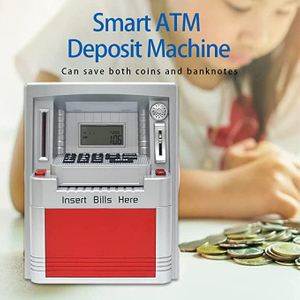 Светодиодный электронный банкомат-копилка с дебетовой картой
