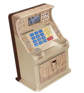 Версия для США, детская игрушка, мини-сейф, банкомат, сберегательный банк со счетчиком монет